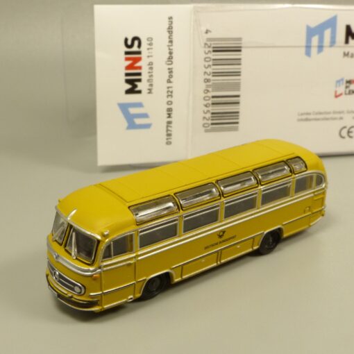 Lemke Minis 1:160 018778 MB O 321 Post Überlandbus Bundespost in OVP EX6169