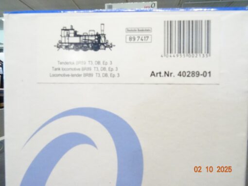 Lenz Spur 0 40289-01 Dampflok BR 89 7417 der DB Digital Sound in OVP JL3315 – Bild 5
