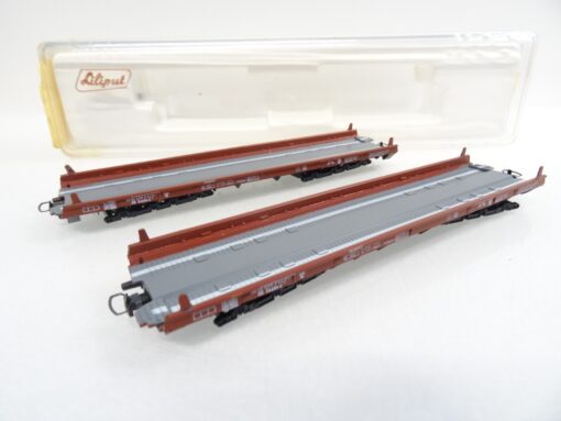 Liliput H0 200 00 Set Niederflurwagen RoLa derDB 2 Stück in OVP RR1047