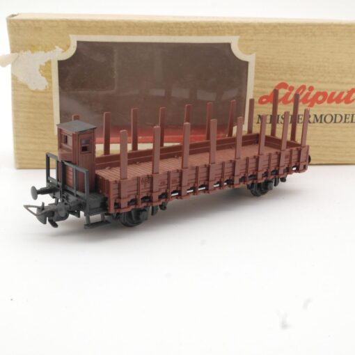Liliput H0 208 10 Rungenwagen mit Bremserhaus der ÖBB in EVP QR3936