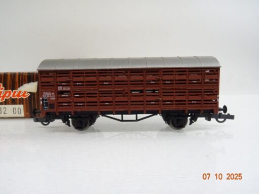 Liliput H0 232 00 Viehtransportwagen der DB in OVP BH435 – Bild 3