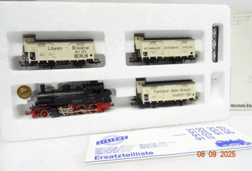 Liliput H0 891 Bierzug-Set 4tlg. mit Dampflok BR 91 1008 der DRG in OVP JL2857