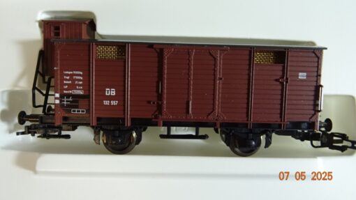 Liliput H0 L21303 gedeckter Güterwagen mit Bremserhaus der DB in OVP PR7453 – Bild 3