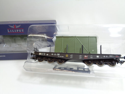 Liliput H0 L230170 AC Schwerlast-Transportwagen der DRB SSyms in OVP AR4549 – Bild 3