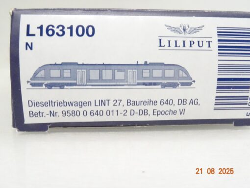 Liliput N L 163100 Dieseltriebwagen LINT 27 BR 640 der DB AG in OVP JL2465 – Bild 5