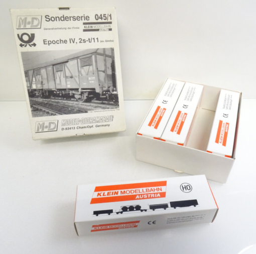 M+D H0 Sonderserie 045/1, LEERKARTON Klein Modellbahn 4Stck. siehe Foto AR7088