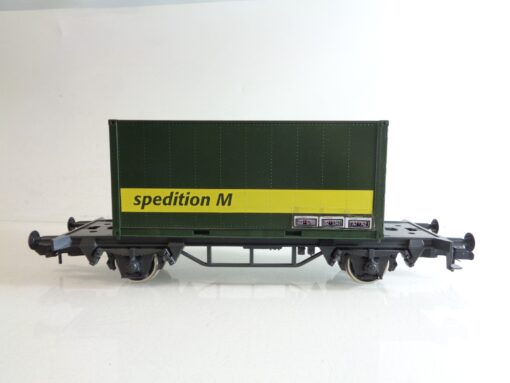 Märklin 1 Containertragwagen mit Container Spedition M BH665 o.