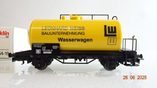 Märklin H0 00754-19 Wasserwagen Leonhard Weiss der DB in OVP PR8736 – Bild 3