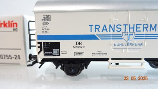 Märklin H0 00755-24 Kühlwagen Transthermos Kühlverkehr der DB in OVP PR7984 – Bild 3
