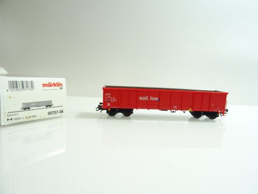 Märklin H0 00757-06 Hochbordwagen Railion der DB in OVP TF454
