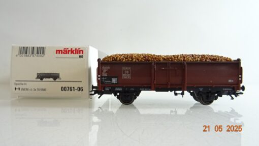 Märklin H0 00761-06 Hochbordwagen mit Ladung der DB in OVP PR7914
