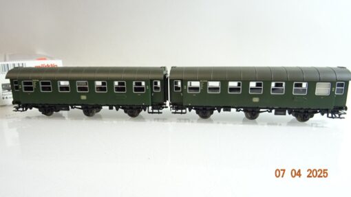 Märklin H0 00770-08 Umbauwagen Paar 2.Kl. der DB in OVP PR7030 – Bild 5
