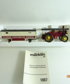 Märklin H0 1887 Kirmes-Lokomobil mit Anhänger Lindner in OVP RR3881
