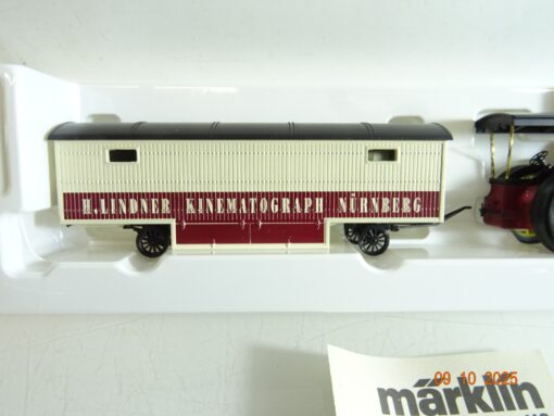 Märklin H0 1887 Kirmes-Lokomobil mit Anhänger Lindner in OVP RR3881 – Bild 4