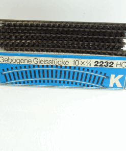 Märklin H0 2232 K-Gleis gebogene Gleisstücke 10x3/4 in OVP CK9197