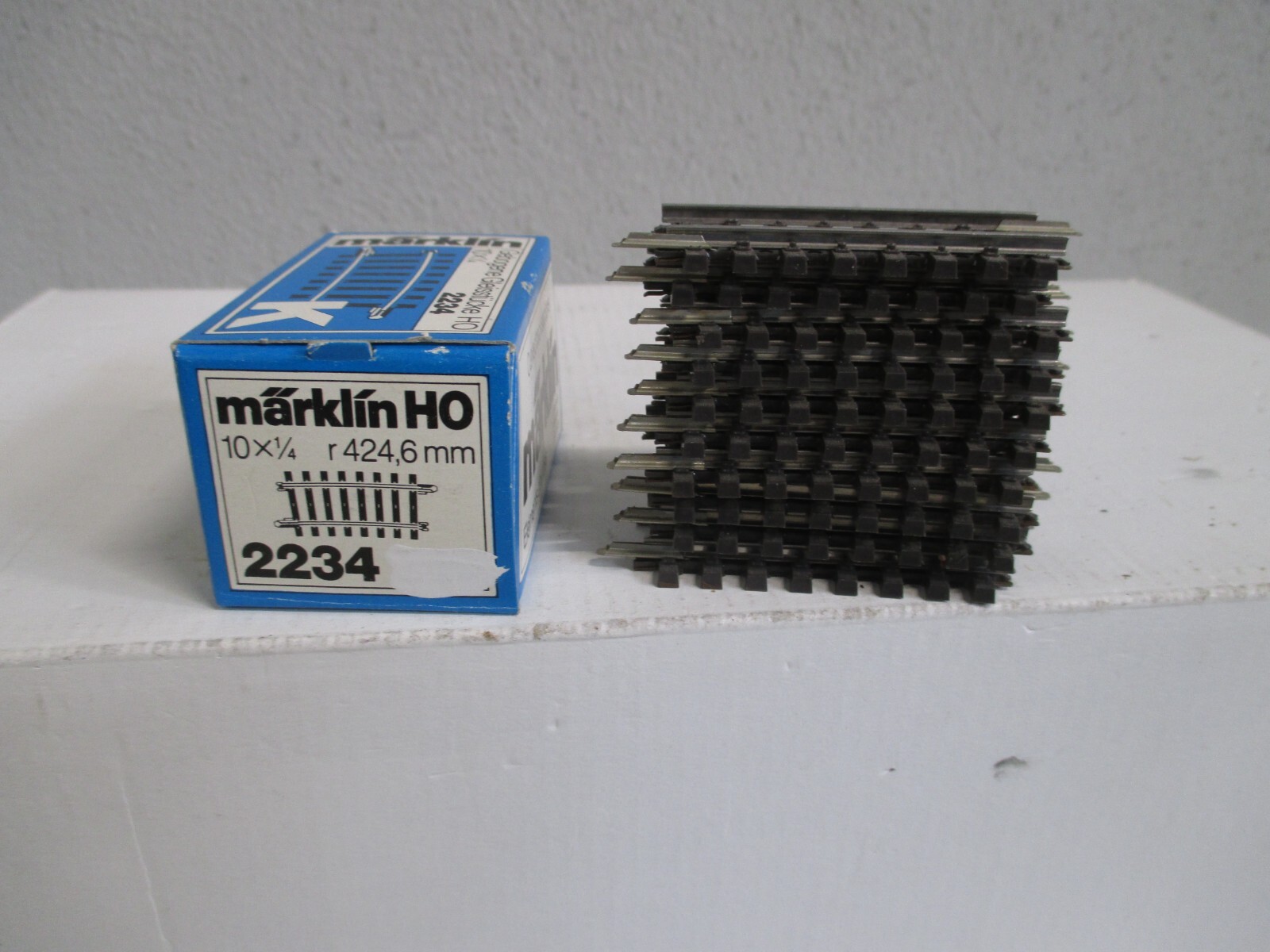 Märklin H0 2234 K-Gleis gebogenes Gleis R2 - 424,6 mm 10 Stück m.OVP WZ9661