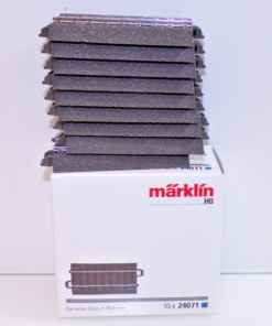 Märklin H0 24071 Gerades Gleis 70,8mm 9Stück siehe Foto in OVP PK2939