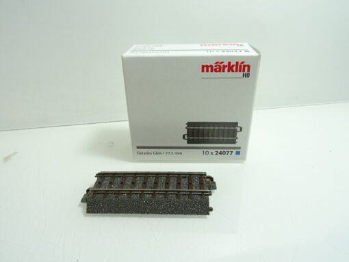 Märklin H0 24077  1x gerades C-Gleis 77,5 mm siehe Foto in OVP CK1826