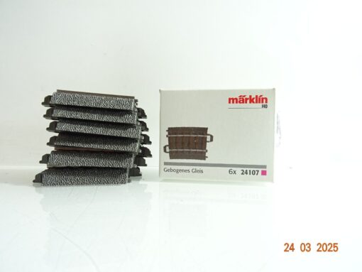 Märklin H0 24107 6 x gebogenes Gleis R1 360mm 7,5° siehe Foto in OVP CK6957