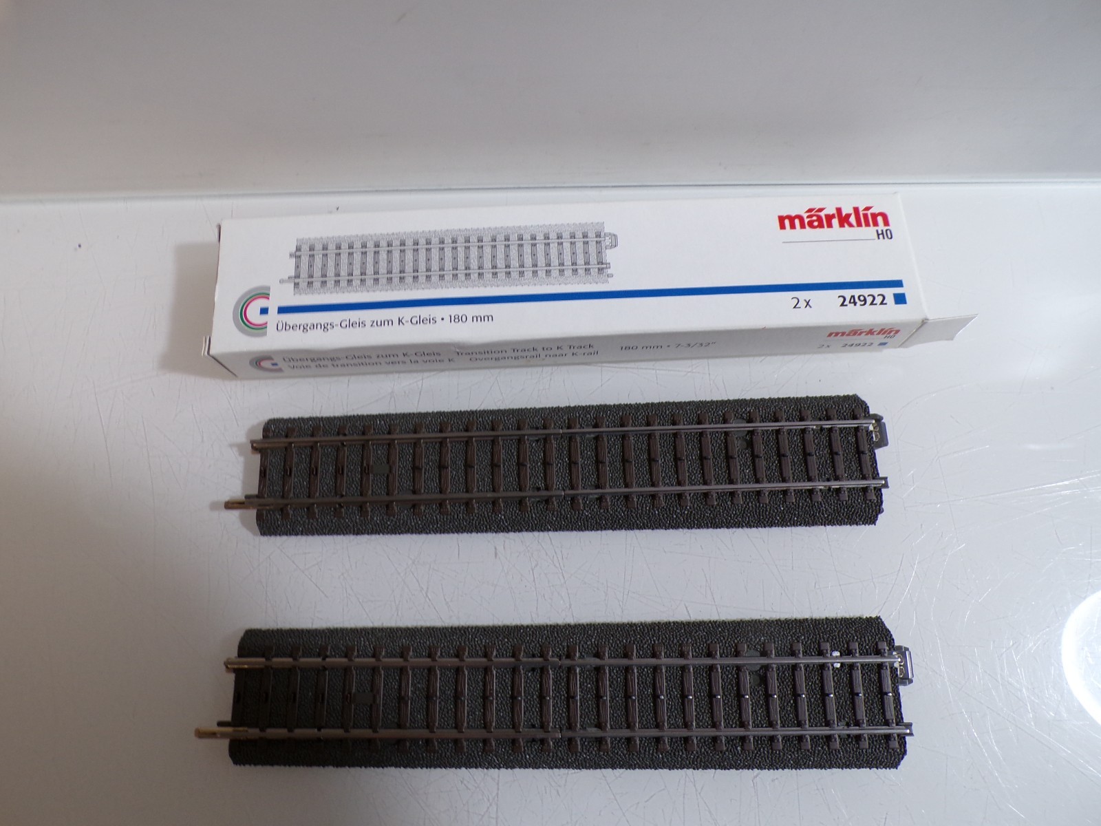 Märklin H0 24922 Übergangsgleis zum K Gleis in OVP PK2935