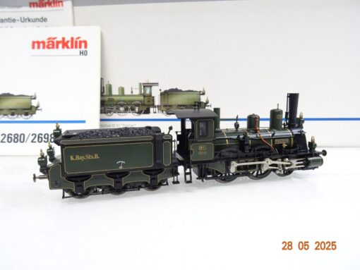 Märklin H0 2680 König Ludwig-Zug Dampflok Tristan B VI K.Bay.Sts.B. in OVP JL833 – Bild 4