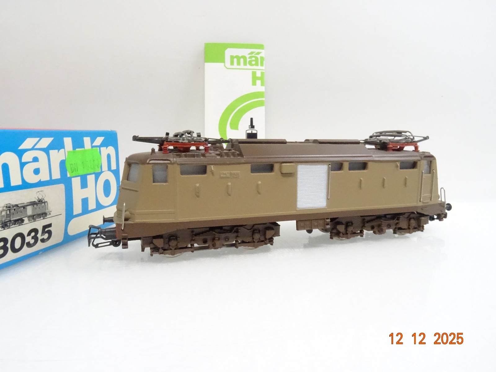 Märklin H0 3035 Italien E-Lok 424 103 der FS Metall in OVP JL3035