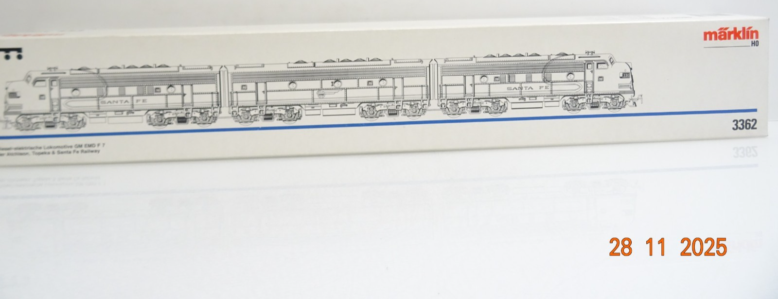 Märklin H0 3362 US Diesellok GM EMD f 7 Santa Fe Atchinson etc. in OVP JL4760 – Bild 3