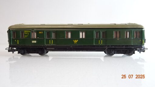 Märklin H0 346/5 Bahnpostwagen Blech PR9271 o. – Bild 3