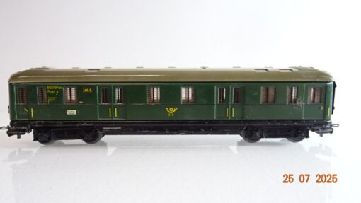 Märklin H0 346/5 Bahnpostwagen Blech PR9271 o.
