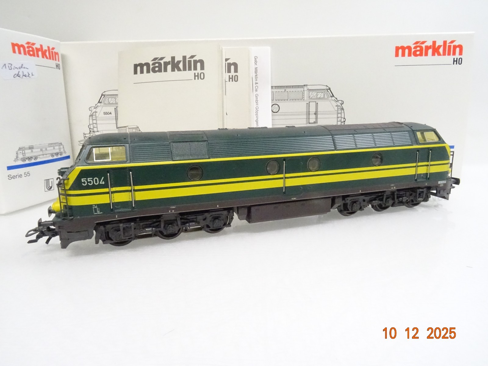 Märklin H0 3467 Belgien Diesellok 5504 der SNCB in OVP JL4990