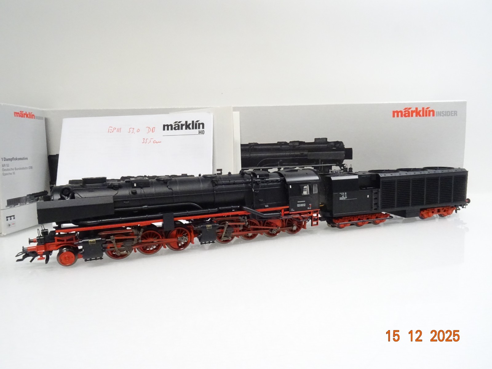 Märklin H0 37020 Insider Dampflok BR 53 0012 der DB Sound Mfx in OVP JL5090