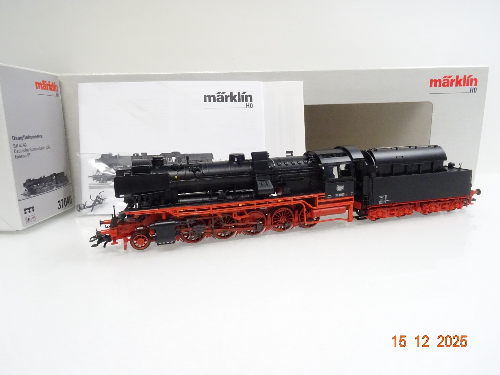 Märklin H0 37040 Dampflok BR 50 4005 der DB Sound Mfx in OVP JL5079