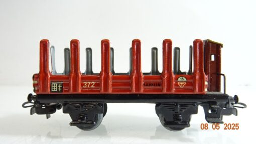 Märklin H0 372 Rungenwagen mit Bremserhaus Blech PR7485 o. – Bild 3