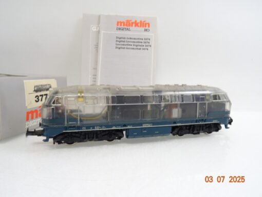 Märklin H0 3774 Diesellok BR 216 127-1 der DB Transparentgehäuse in OVP JL1194