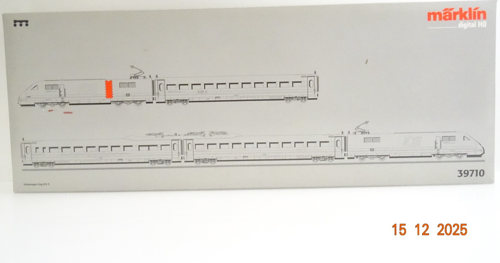 Märklin H0 39710 Triebwagen-Zug 5tlg. ICE-S der DB-AG Digital in OVP JL5111 – Bild 3