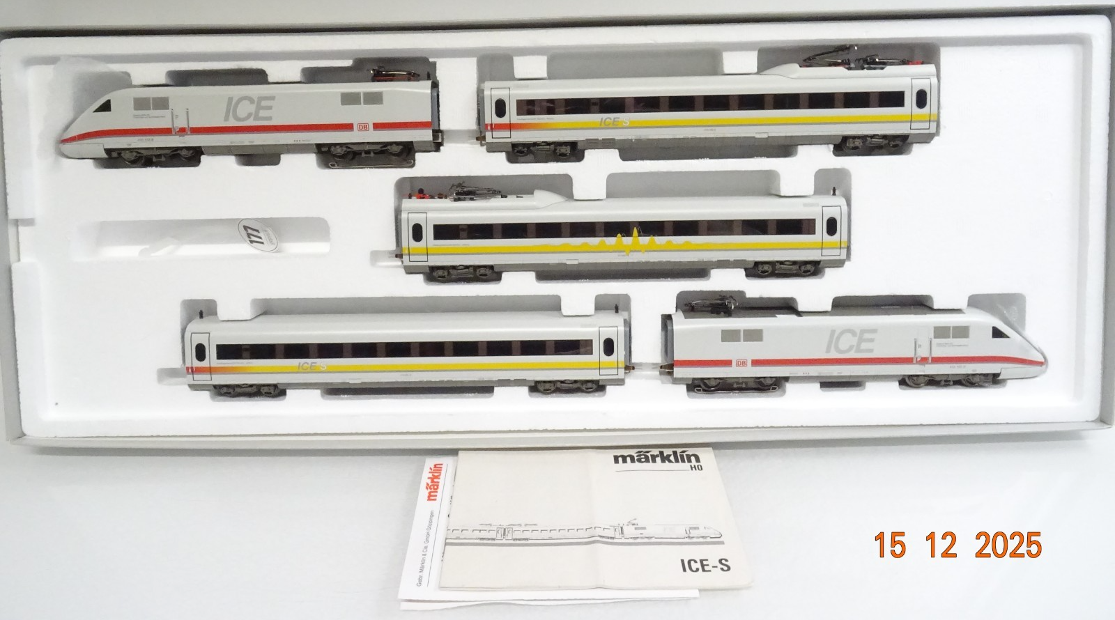 Märklin H0 39710 Triebwagen-Zug 5tlg. ICE-S der DB-AG Digital in OVP JL5111