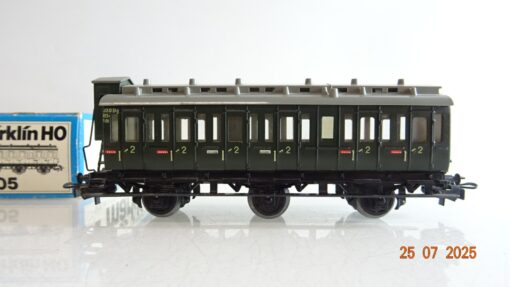 Märklin H0 4005 Abteilwagen 2.Kl. mit Bremserhaus in OVP PR9251 – Bild 3