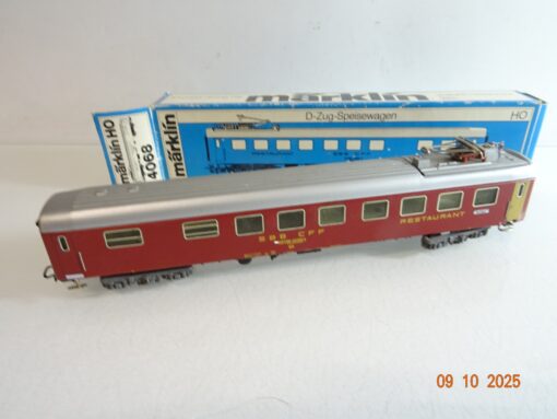 Märklin H0 4068 Speisewagen Restaurant der SBB Blech in OVP RR3856 – Bild 3