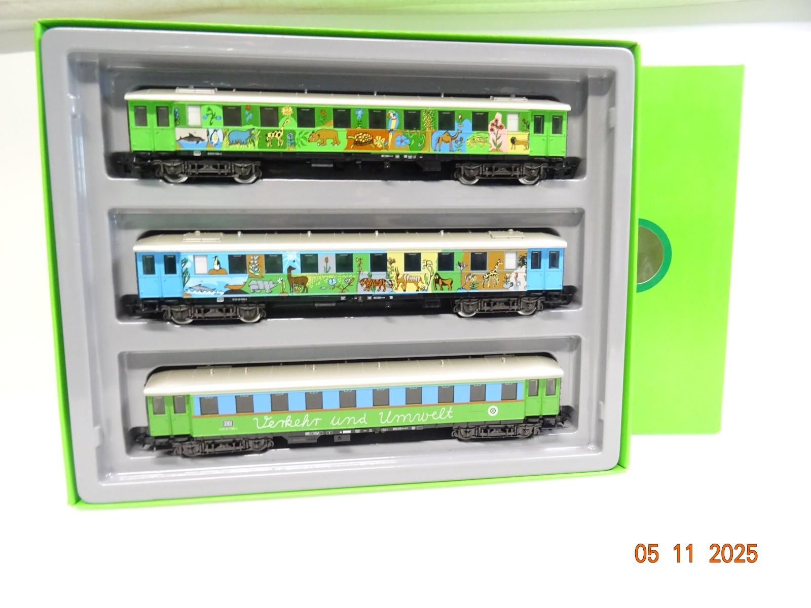 Märklin H0 4190 Personenwagen Set 3tlg. Verkehr und Umwelt der DB in OVP JL4117