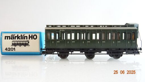 Märklin H0 4201 Abteilwagen 2.Kl. in OVP PR8716