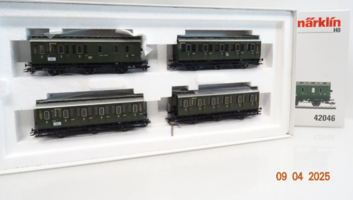Märklin H0 42046 Abteilwagen-Set 4tlg. der DB in OVP LE9943