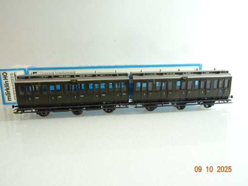 Märklin H0 4208 Doppel-Abteilwagen 2. Klasse der K.P.E.V. in OVP RR3857 – Bild 3