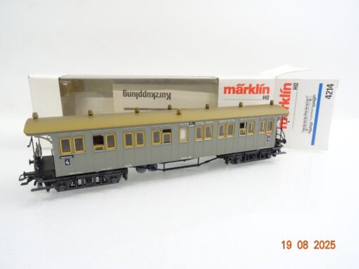 Märklin H0 4214 Personenwagen 4.Klasse der K.W.St.E in OVP RR3042