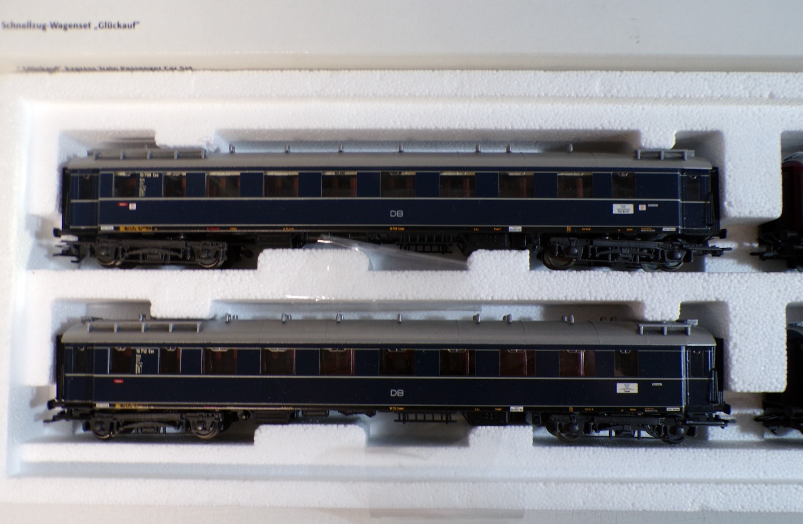 Märklin H0 42281 Schnellzug-Wagenset Glückauf 4 tlg. der DB in OVP BH1910 – Bild 3