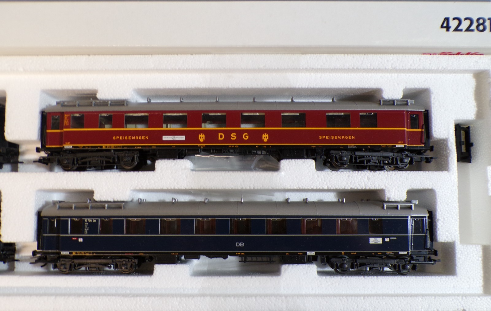 Märklin H0 42281 Schnellzug-Wagenset Glückauf 4 tlg. der DB in OVP BH1910 – Bild 4