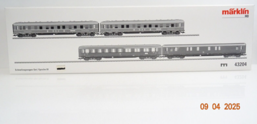 Märklin H0 43204 Schnellzugwagen-Set 4tlg. Ep III der DB in OVP LE9962 – Bild 3