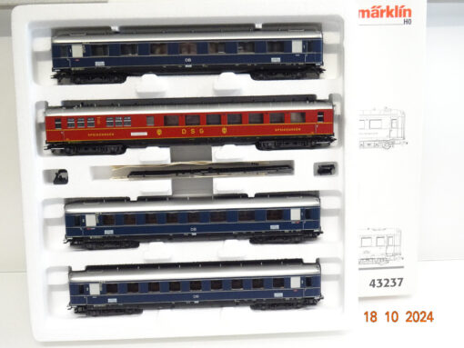Märklin H0 43237 Schnellzugwagen-Set 4tlg. Rheingold der DB in OVP LE6519