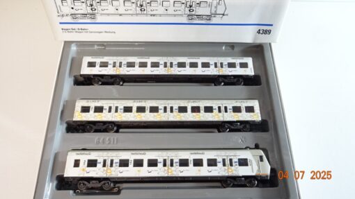 Märklin H0 4389 Wagen-Set S-Bahn Ganzwagen Werbung der DB in OVP PR8848