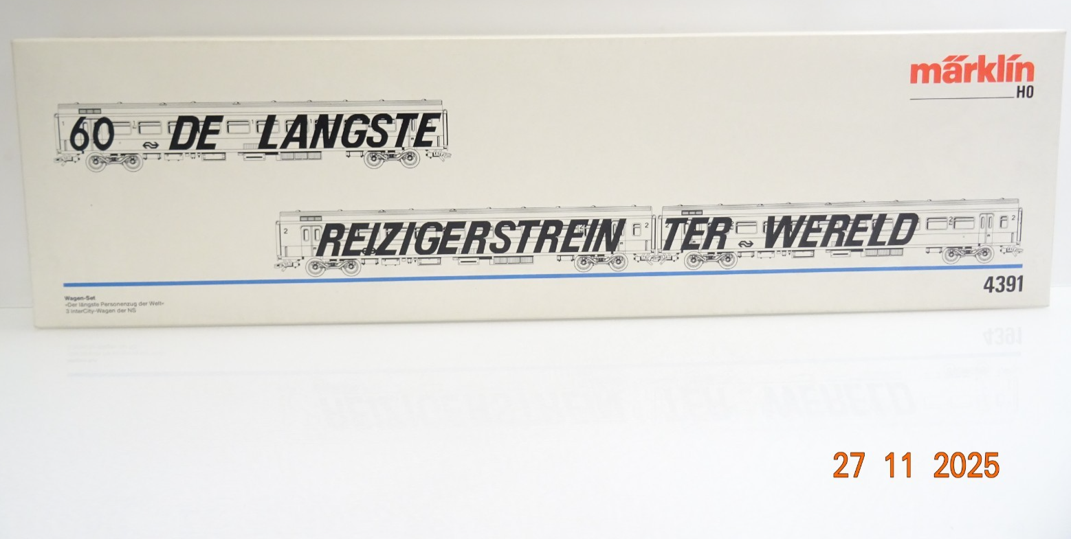 Märklin H0 4391 Niederlande Wagen-Set 3tlg. IC-Wagen der NS in OVP JL4738 – Bild 3