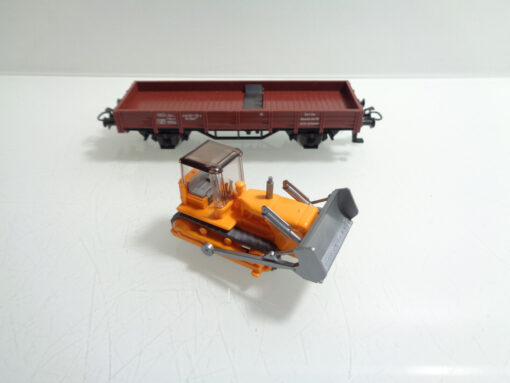 Märklin H0 4424 Niederbordwagen mit Raupe der DB in OVP AR5534 – Bild 4
